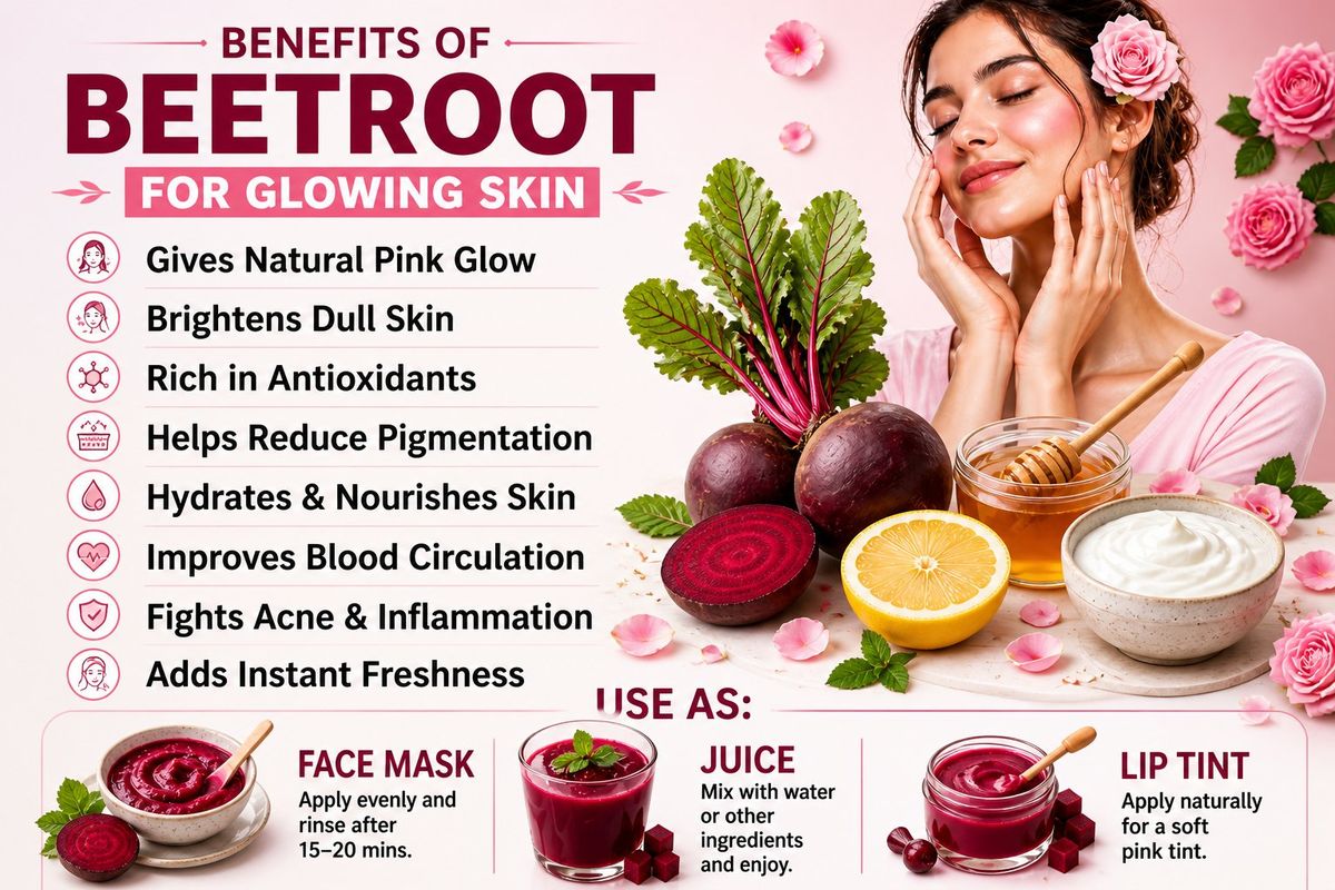 Beetroot Powder benefits infographic